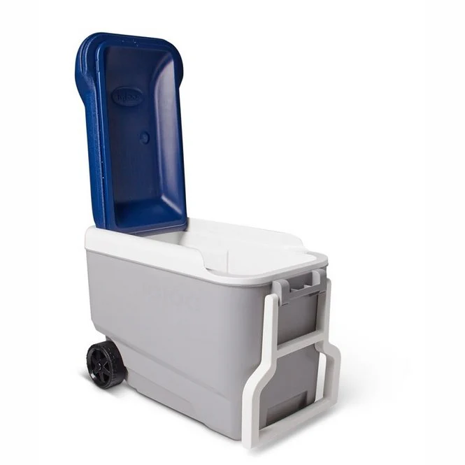 Igloo Maxcold 40 Roller Cool Box - Grey / Blue - Image 8