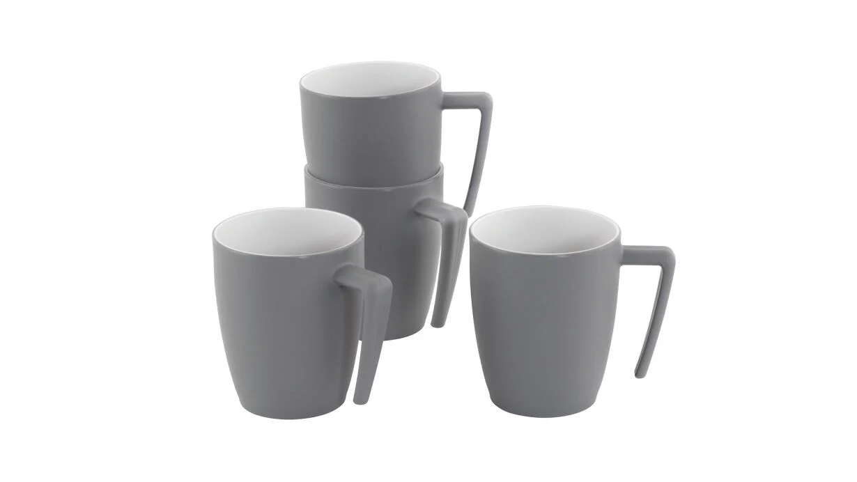 Outwell Gala 4 Person Cup Set Grey Mist - Image 2