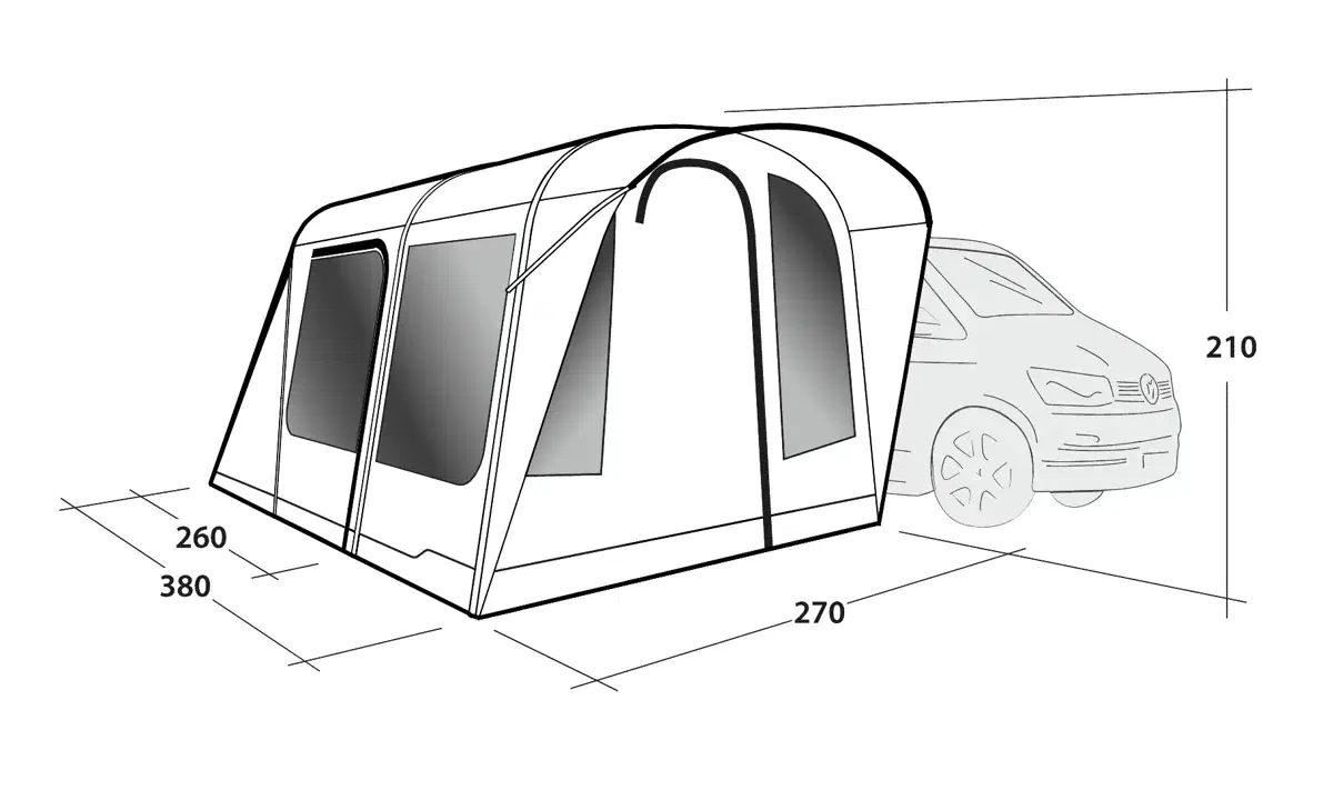 Outwell Wolfburg Air Drive Away Awning - Image 4
