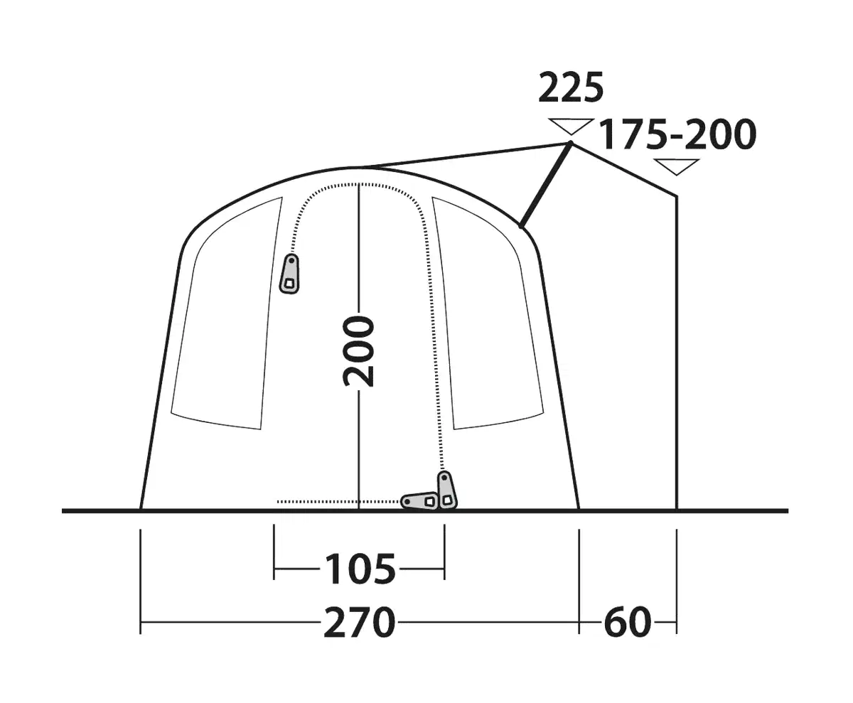 Outwell Wolfburg Air Drive Away Awning - Image 7