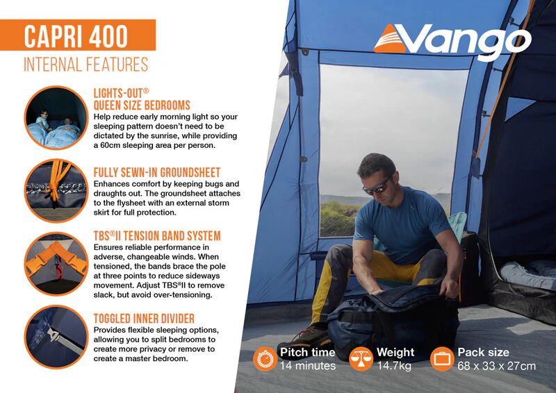 Vango Capri 400 Tent - Image 15
