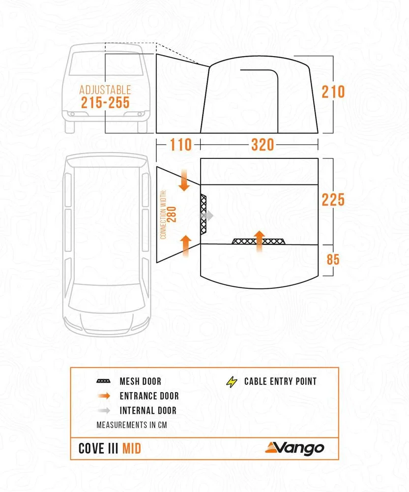 Vango Cove III Mid Air Drive Away Awning 2026 - Image 2