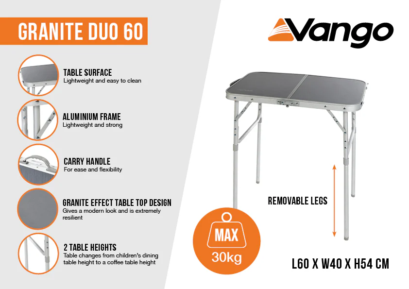 Vango Redwood Duo 60 Table - Image 3