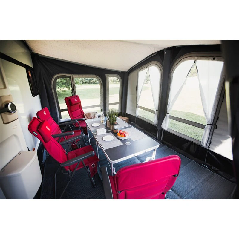 Vango Riviera Air Awning 390 Elements TC Package With Free Tall Annex Elements TC - Riviera, Caravan Awning Side Canopy and    CP225 - Breathable Fitted Carpet - Riviera 390 - Image 7