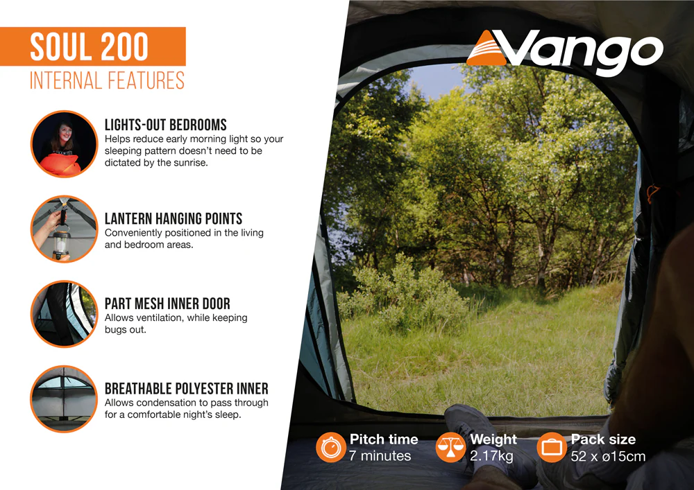 Vango Soul 200 Tent Deep Blue - Image 5