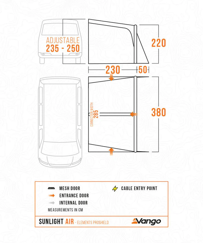 Vango Sunlight Air ProShield - Awning / Canopy for Caravans & Motorhomes - Image 2